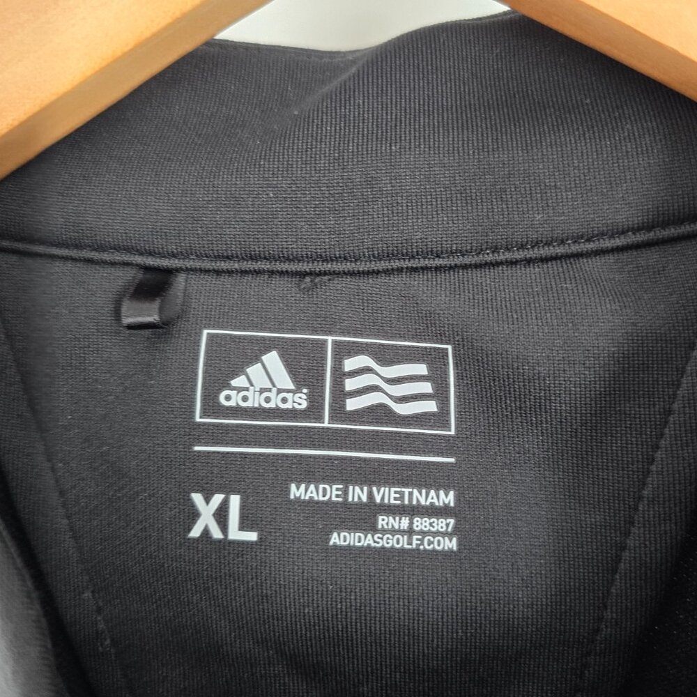 Adidas Golf Mens Sz Extra Large Black Full Zip Jacket - Picture 3 of 7